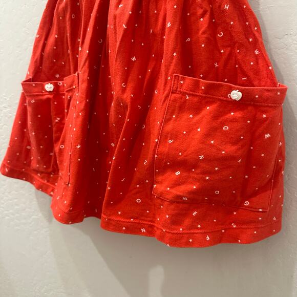Omi Jo ABC Billow Dress Red Alphabet Back to School Dress - Picture 4 of 8
